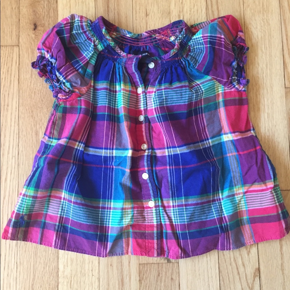 3T Ralph Lauren cap sleeve button down